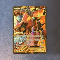 Pokemon Volcanion EX Ultra Rare Full Art Holo 107/114 XY Steam Siege 180 HP EN - Image 1