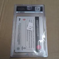 Topps Uefa Club Competitions 2024/25 Maghes Akliouche Rain Drops Gem Mint 10 psa - Image 4