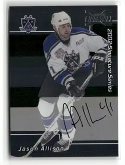 2002-03 In The Game Signature Series Jason Allison Auto #LJAL Los Angeles Kings - Image 1