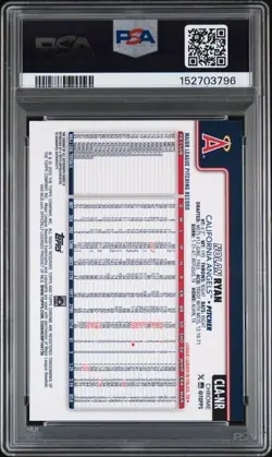 Topps Chrome Upd 2025 Nolan Ryan #CLA-NR Legend Auto Black Refractor /10 PSA 9 - Image 2