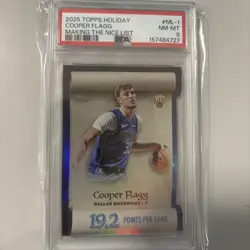 2025-26 Topps Holiday - Making the Nice List Cooper Flagg #ML-1 (RC) PSA 8 🔥🔥 - Image 1
