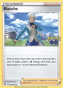 Pokemon Card BLANCHE Uncommon 64/78 POKEMON GO *MINT* - Image 1