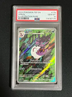Arbok 176/162 PSA 10 Illustration Rare Temporal Forces Pokemon Card FAST SHIP - Image 1