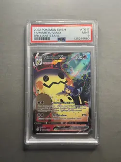 2022 POKEMON SWORD & SHIELD BRILLIANT STARS #TG17 FULL ART/MIMIKYU VMAX PSA 9 - Image 1