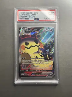 2022 POKEMON SWORD & SHIELD BRILLIANT STARS #TG17 FULL ART/MIMIKYU VMAX PSA 9 - Image 4