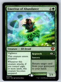 Emeritus of Abundance 145 Mythic Secrets of Strixhaven Magic: The Gathering NM - Image 1