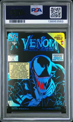 2025 MTG MARVEL'S SPIDER-MAN #0233 EDDIE BROCK/VENOM, LETHAL PROTECTOR PSA 10 - Image 2