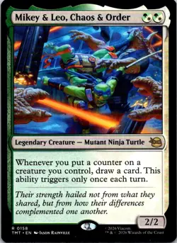 MIKEY & LEO, CHAOS & ORDER 0158 R TEENAGE MUTANT NINJA TURTLES - Image 1