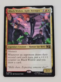Black Widow, Agile Avenger (Rare MSC 77) Commander: Marvel Super Heroes 2026 - Image 1