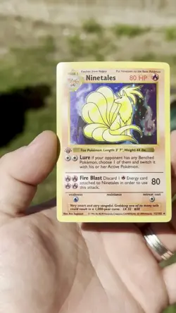 1999 Pokemon Ninetales 1st Edition Shadowless Base Set Holo Rare 12/102 - Image 2