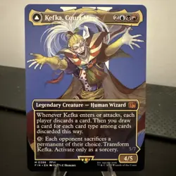 MTG - (Borderless) KEFKA, COURT MAGE #398 - Final Fantasy (NM) regular - Image 1