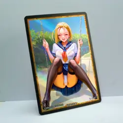 CAMMY WHITE Waifu Anime Card LIMITED 1/1 Custom TCG Holo T09803 - Image 2