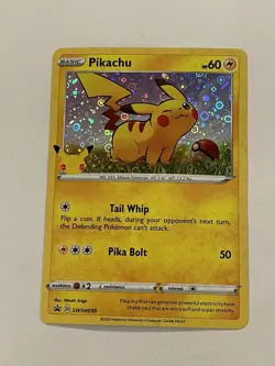 Pokemon 25th Anniversary Pikachu General Mills Cereal Card - Image 2