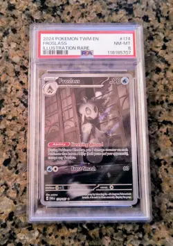 Froslass Illustration Rare Pokemon Card PSA 8 Twilight Masquerade 174/167 (2024) - Image 1