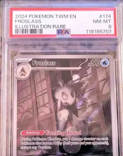 Froslass Illustration Rare Pokemon Card PSA 8 Twilight Masquerade 174/167 (2024) - Image 2
