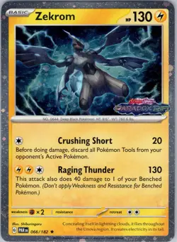 Zekrom (Cosmos Holo) 066/182 Miscellaneous Cards & Products Rare Near Mint - Image 1