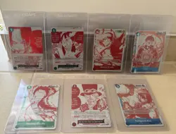 One Piece OP13 3rd Anniversary Treasure Campaign Promo Set of 7 Cards ENG Lot #2 - Image 1