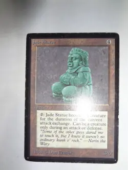 MTG MAGIC THE GATHERING CARD ORIGINAL BETA LIMITED ARTIFACT JADE STATUE VINTAGE - Image 1