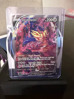 Pokemon Zamazenta V Ultra Rare Full Art Holo GG54/GG70 Crown Zenith Card - Image 1
