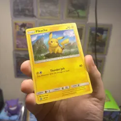 HD GALAXY SWIRL 🌀💫 Pikachu SM183 183 Cosmos Holo Promo Blister Pokemon Card - Image 1