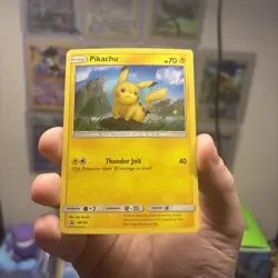 HD GALAXY SWIRL 🌀💫 Pikachu SM183 183 Cosmos Holo Promo Blister Pokemon Card - Image 2