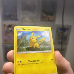 HD GALAXY SWIRL 🌀💫 Pikachu SM183 183 Cosmos Holo Promo Blister Pokemon Card - Image 3