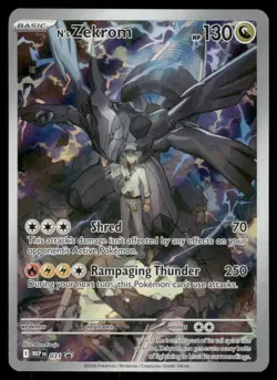 Pokemon Cards N's Zekrom 031 Mega Evolution Promo NM *19 - Image 1