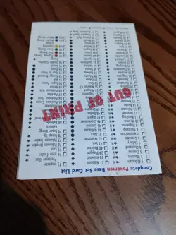Pokemon Card List Vintage Booklet / Checklist Base set 2 - Image 2