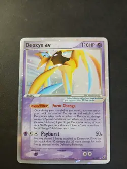 Deoxys ex 98/107 Ultra Rare Holo 100 HP Pokemon Card Original 2005 no goldstar - Image 1