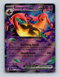 Gourgeist ex 041 Pokemon Mega Evolution Chaos Rising Double Rare Card NM+ (c) - Image 1