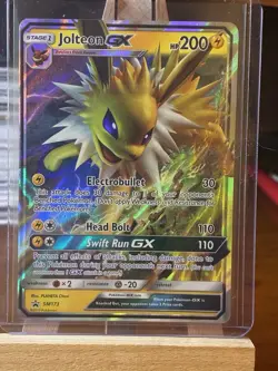 Jolteon GX SM173 Full Art Promo Pokemon Card TCG Sun & Moon Black Star Promo - Image 1
