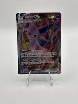 Pokemon TCG Espeon VMAX 065/203 Holo Rare Card Evolving Skies Near Mint - Image 1