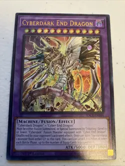 Cyberdark End Dragon MISPRINT Ink Error SDCS-EN044 Yu-Gi-Oh! Trading Card - Image 1