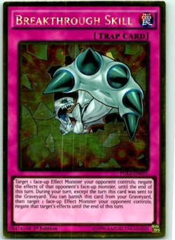 Breakthrough Skill - PGL3-EN095 1st Edition - Gold Rare YUGIOH TCG Card - Image 1