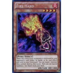 Fire Hand - DRLG-EN046 - Secret Rare 1st Edition YuGiOh TCG Card - Image 1