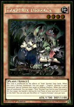 Traptrix Dionaea - PGL2-EN041 Gold Rare 1st Edition YuGiOh TCG Card - Image 1