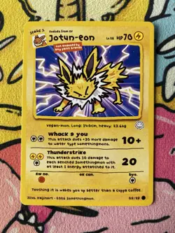 Somethingmon by KaijinArt - Jotun-eon (Jolteon) - Non-Holo Fan Art Card - Image 1