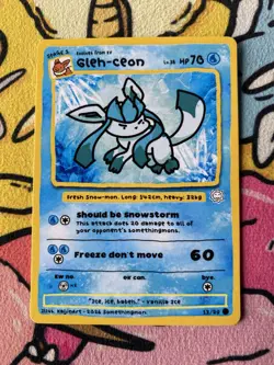 Somethingmon by KaijinArt - Gleh-ceon (Glaceon) - Non-Holo Fan Art Card - Image 1