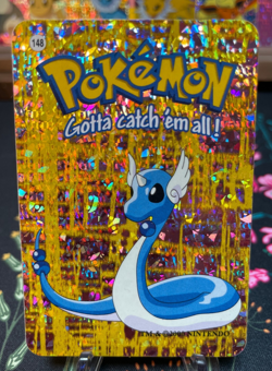 Dragonair #148 - Vintage Vending Machine Prism Sticker 2000 - Pokemon Card - Image 1
