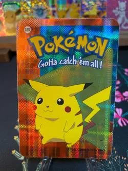 Pikachu #025 - Vintage Vending Machine Prism Sticker 2000 - Pokemon Card - Image 1
