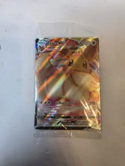 Pokemon Eevee VMAX SWSH087 Black Star Promo Full Art Holo Foil Card Sealed Promo - Image 1