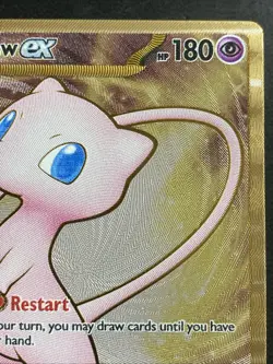 Mew EX Gold Metal Card #205/165 SV Scarlet & Violet 151 Pokemon UPC Promo - Image 3