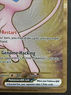 Mew EX Gold Metal Card #205/165 SV Scarlet & Violet 151 Pokemon UPC Promo - Image 4