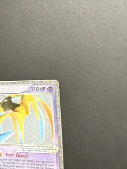 DAMAGED Deoxys ex 98/107 EX Deoxys Ultra Rare Holo Pokemon Card DMG - Image 2