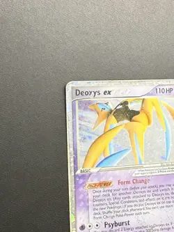 DAMAGED Deoxys ex 98/107 EX Deoxys Ultra Rare Holo Pokemon Card DMG - Image 3