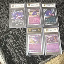 Pokemon TCG CHN Chinese Graded Holo 5 Card Lot Gengar 2023 024/071 - Image 1
