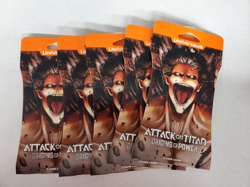 5x SEALED BOOSTER PACKS UNIVERSUS ATTACK ON TITAN ORIGINS OF POWER CCG CARD GAME - Image 1