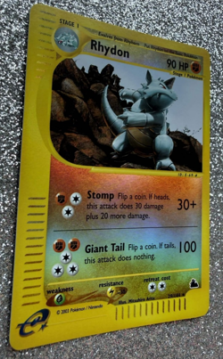 Pokemon TCG Rhydon 29/144 Card Skyridge Reverse Holo LP - Image 3