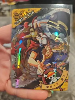 Luffy Lucy One Piece Holo Foil OPO1-SSR01 Collector Trading Card - Image 1