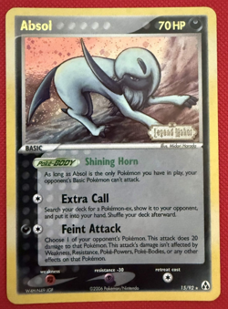 Pokemon TCG Absol 15/92 Legend Maker Card Holo 2006 LP - Image 1
